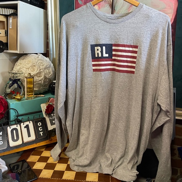 VINTAGE POLO JEANS COMPANY RALPH LAUREN US FLAG - Picture 1 of 5